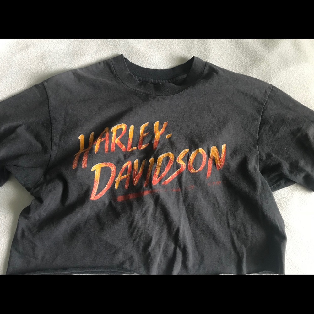Vintage Harley crop top